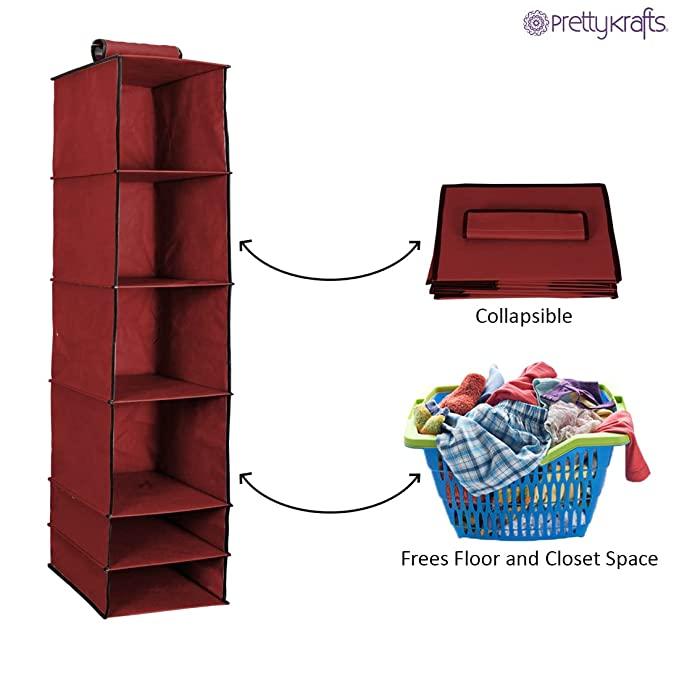 6 Shelves Foldable Wardrobe
