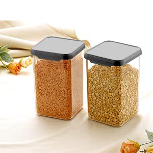 1100 ML Square Airtight Storage Jar | set 6