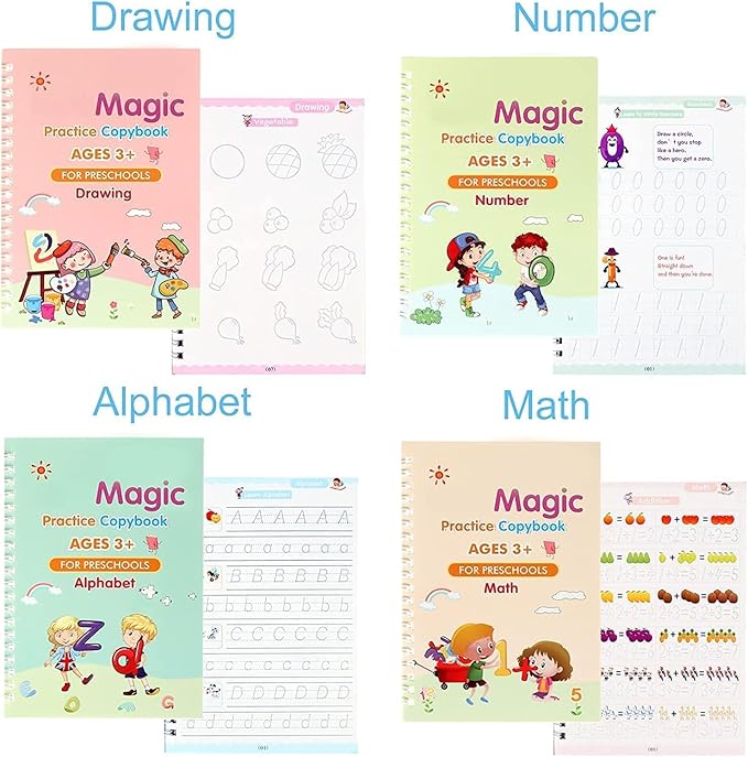 Reusable Handwriting Practice Book 4 BOOKS